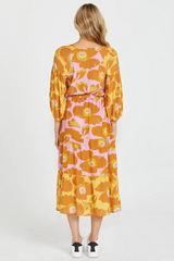 Sass Harper Tiered Midi Dress - Multi Floral