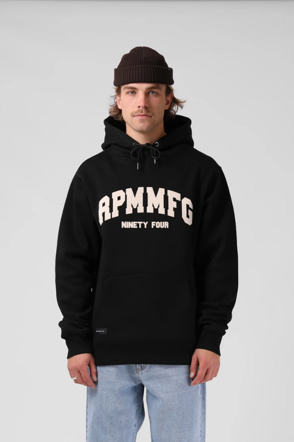 RPM College Hood Sweater - BLACK