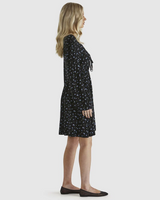 Sass Laurette Dress - Black Ditsy