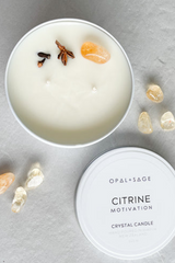 Opal & Sage Citrine Candle
