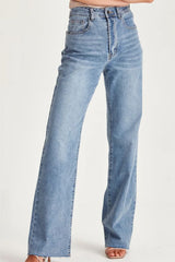 Junk Food Antigoni Bootleg Jean - BLUE