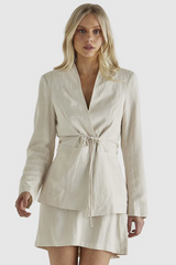 Sass Natalia Blazer- Bone