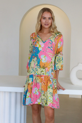 Isabella Iris Mini Dress