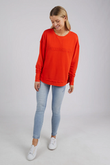 Foxwood Simplified Crew - Bright Red