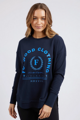 Foxwood Medalion Crew - Navy