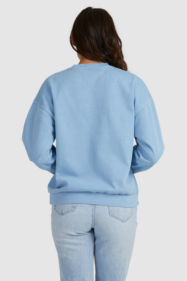 Roxy Until Daylight Crew Sweater - POWDER BLUE
