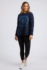Foxwood Medalion Crew - Navy