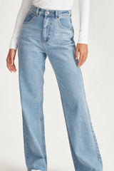 Junk Food Avril Wide Leg No Rips - BLUE