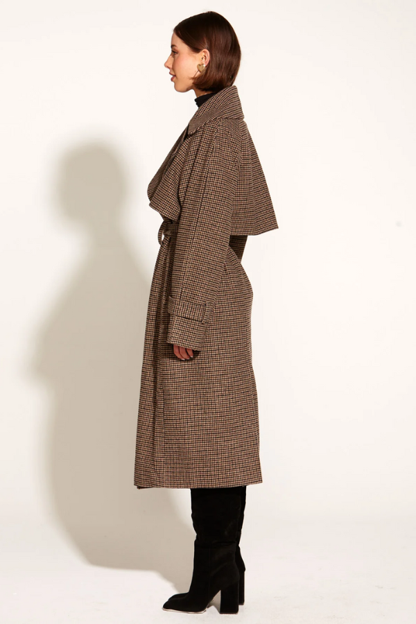Fate & Becker Houndstooth Trench