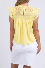 Foxwood Adelyn Top - Lemon