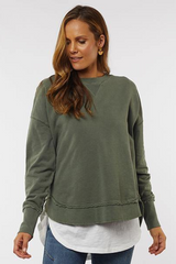 Foxwood Delilah Crew - Khaki