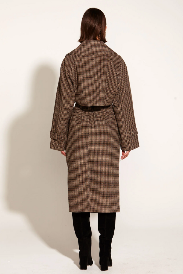 Fate & Becker Houndstooth Trench