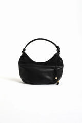 Adorne Knot Handle Dumpling Bag - Black