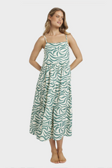 Billabong All The Waves Lost Love Dress - Evergreen