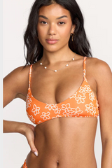 Billabong Josie Have It All Bralette Bikini Top - ORANGE POP