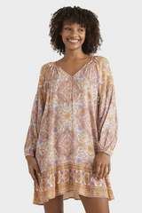 Billabong Just For You Dreamer Mini Dress - SUNSTONE