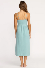 Billabong Off The Coast  Midi Dress - BLUE FOG