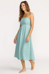 Billabong Off The Coast  Midi Dress - BLUE FOG