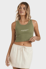 Billabong Summer Lover Cropped Tank - GREEN