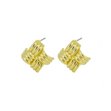 Jolie & Deen Coco Studs - Gold