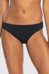 Roxy Rib Roxy Love The Comber Bikini Bottom - BLACK