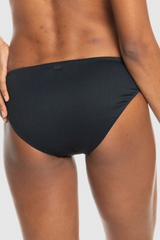 Roxy Rib Roxy Love The Comber Bikini Bottom - BLACK