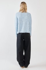 Sass Marli Boxy Rib Knit - Pale Blue