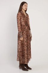 Fate & Becker Isla Wrap Dress - Snake Print