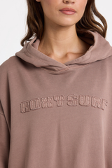 Roxy Steppin Up Pullover Hoodie - MOCHA