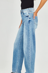Junk Food Whiskey Barrel Denim Jeans - BLUE