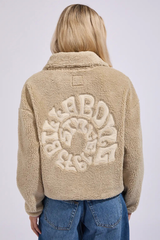 Billabong Groovin Half Zip Crew Sweater - COYOTE