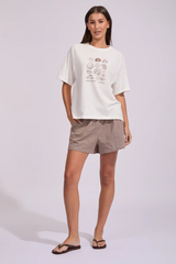Rhythm Ocean Sounds Raglan T-Shirt - WHITE