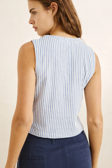 Rhythm Vista Stripe Vest - BLUE