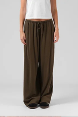 RPM Norma Wide Leg Pant - DARK OLIVE