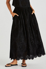 Sass Ani Full Skirt - Black