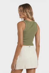 Billabong Summer Lover Cropped Tank - GREEN