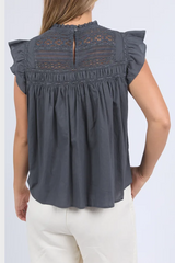 Foxwood Adelyn Top - Charcoal