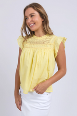 Foxwood Adelyn Top - Lemon