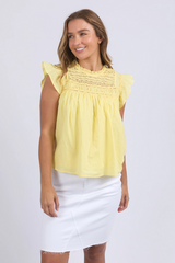 Foxwood Adelyn Top - Lemon