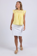 Foxwood Adelyn Top - Lemon