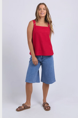 Foxwood Lourdes Top - Crimson