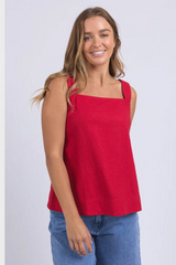 Foxwood Lourdes Top - Crimson
