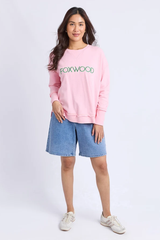 Foxwood Simplified Metallic Crew - Pink/Green