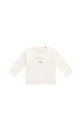Jamie Kay Bobbie Sweatshirt - Parchment Little Love Violet