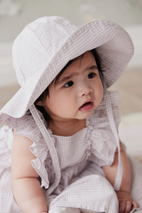 Jamie Kay Noelle Hat - Gingham Lilac