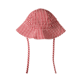 Nature Baby Gingham Sunhat - Red Check