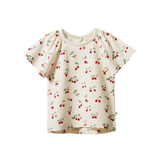 Nature Baby Faye Tee - Strawberry Blush Print