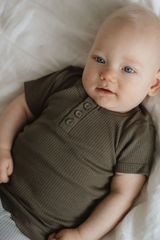 Jamie Kay Modal Henley Tee - Khaki