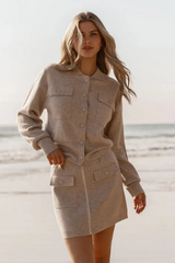 Sass Baldwin Knit Jacket - Oatmeal