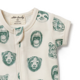 Wilson & Frenchy Hello Jungle Boyleg Zipsuit - Organic